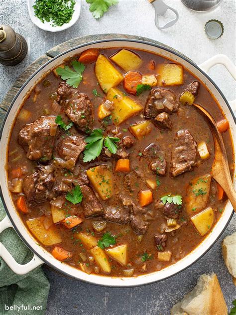 Guinness Beef Stew {Irish Stew Recipe} - Belly Full