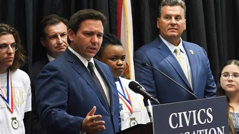 Gov. Ron DeSantis' push for 'civics' education: What does it look like ...