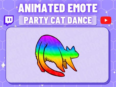 Animated Kawaii Rave Cat Dance Emote Twitch Discord Stream Fantasy Gaming Cute Gif Sailor Moon ...