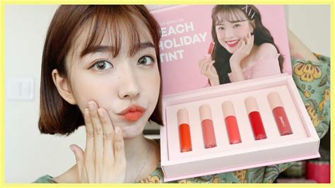 UNBOXING KOREA'S LOCAL TRENDY MAKEUP PEACH C +GRWM - YouTube