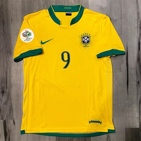 Ronaldo Brazil 2006 World Cup Jersey R9 WC Patches Medium | Etsy