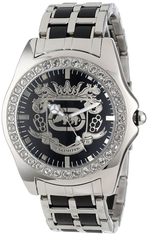 Marc Ecko Mens Rhino LOGO The Encore OZ Crystal Accented Black IP TT Watch NEW | Wristwatch men ...