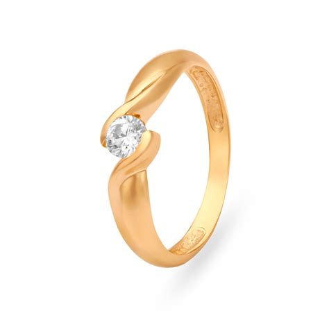 Modern Solitaire Design Diamond Ring - Ganapati Jewellers Nepal