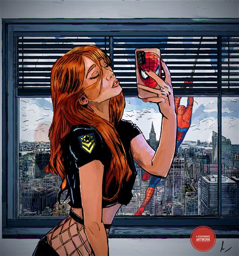 Mary Jane's Selfie + Photobomb Fan-Art by Stereomanic.Art : r/Spiderman