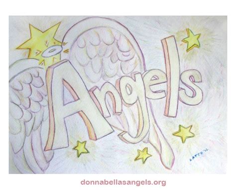 Angel Inspirational Word Art Painting