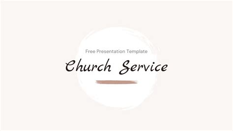 Church Service Presentation | Free PowerPoint Templates