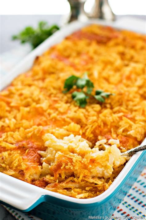 Cheesy Hash Brown Casserole - melissassouthernstylekitchen.com