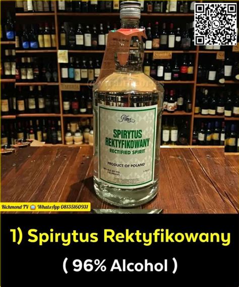 SPIRYTUS RECTIFIED spiRIT PRODUCT oF (96% Alcohol ) - iFunny