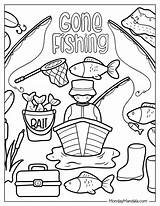 20 Fishing Coloring Pages Free PDF Printables sketch template