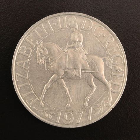 1977 25 Pence Queen Elizabeth II Silver Jubilee Commemorative Coin | EBTH