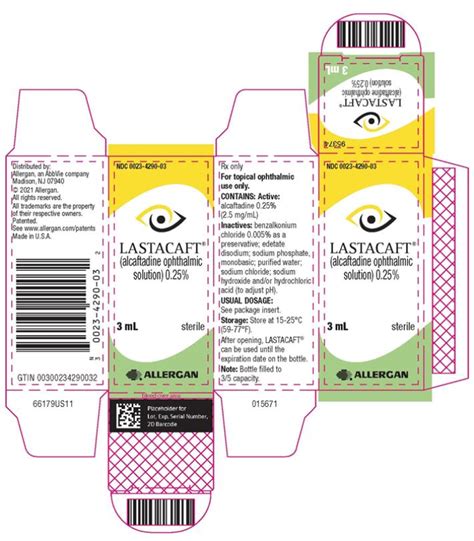 LASTACAFT (Allergan, Inc.): FDA Package Insert