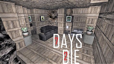 7 Days To Die Base Building Making A Underground Base - YouTube