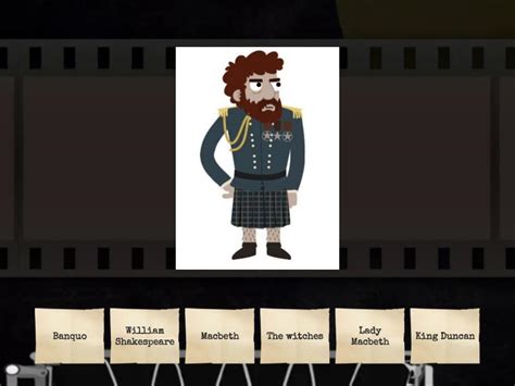 Macbeth characters - Find the match