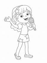 Singer coloring Pages sketch template