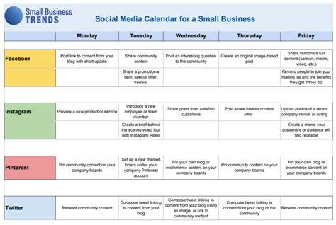 29 of the Best Free Content Calendar Templates - Social Media Strategies Summit Blog