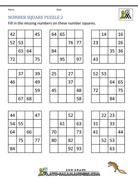 Number Square Puzzles