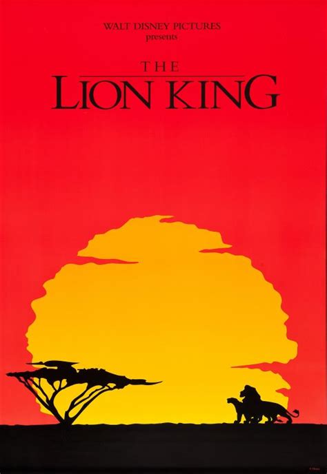 Lion King Movie Poster 1994