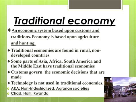 Traditional Economic System Countries