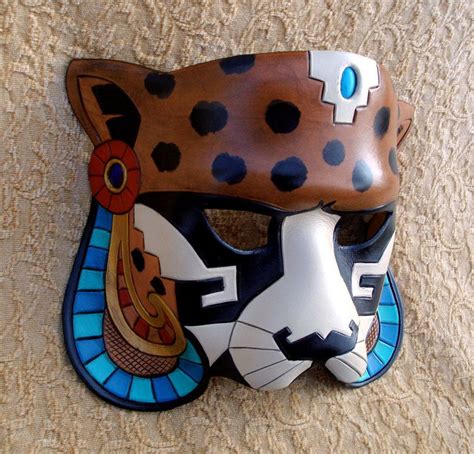 Mayan Jaguar mask #1 by merimask on deviantART | Aztec mask, Mayan art ...