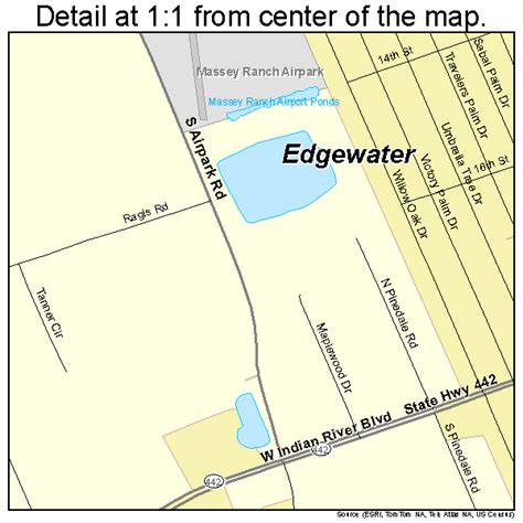 Edgewater Florida Street Map 1219825