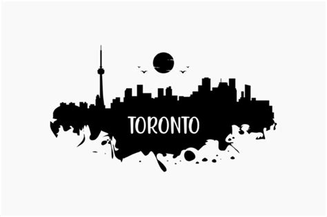 Toronto Skyline Silhouette Graphic by BerriDesign · Creative Fabrica