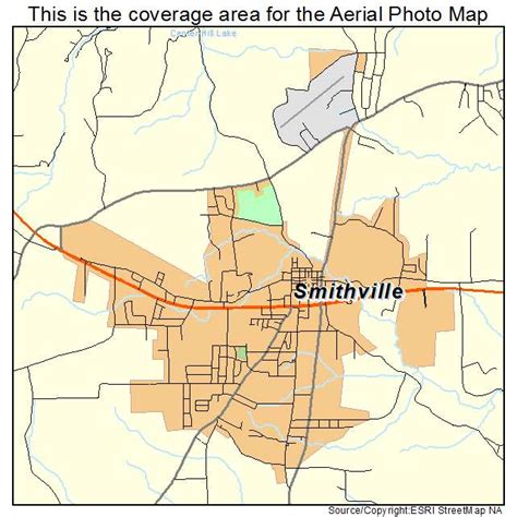 Aerial Photography Map of Smithville, TN Tennessee