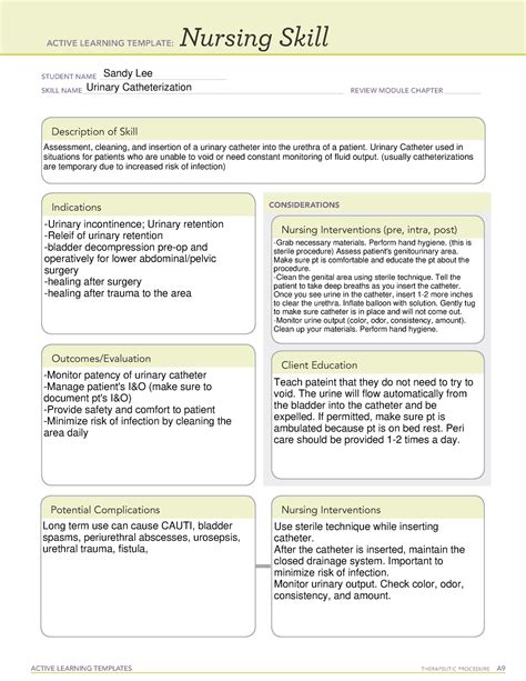 Catheter Care Risk Assessment Templates | My XXX Hot Girl