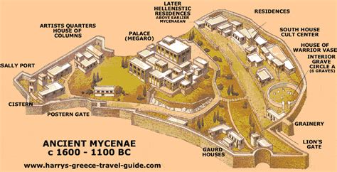 Mycenae, Palace, Mycenaean, Civilization, Bronze Age, Argolid, Peloponnese, Heinrich Schliemann ...