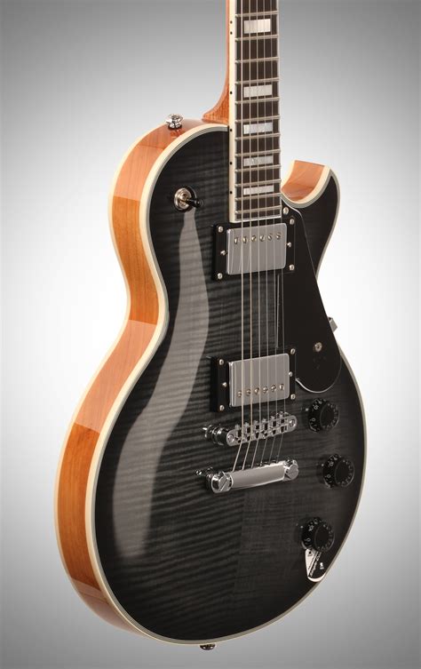 Schecter Solo II Custom Electric Guitar, Transparent Black Burst, Chrome Hardware