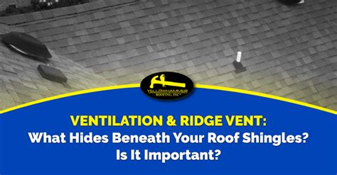 Ventilation & Ridge Vent: What Hides Beneath Your Roof Shingles? Is It Important? | Yellowhammer ...
