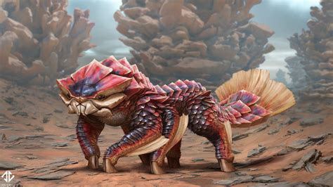 Creature Design - Scaly Omnivore by DeivCalviz on DeviantArt