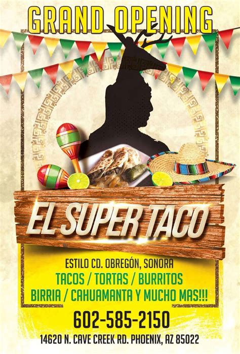 El Super Taco | 14620 N Cave Creek Rd, Phoenix, AZ 85022, USA