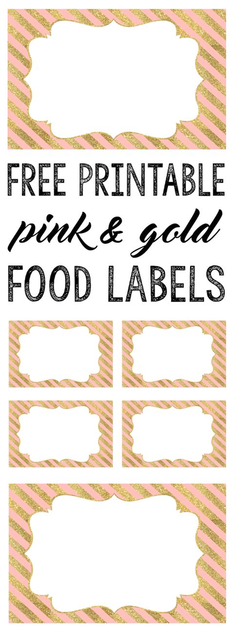 Downloadable Free Printable Food Labels For Buffet Table