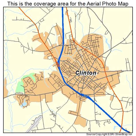 Aerial Photography Map of Clinton, NC North Carolina