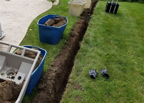 Trench digging without nasty lawn scars