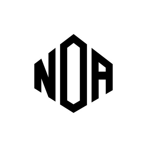 NOA letter logo design with polygon shape. NOA polygon and cube shape ...