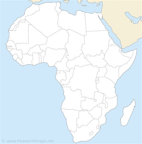 Map Of Africa No Labels | Map Of Africa