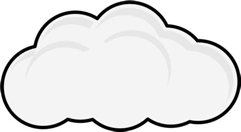 Download Simple Cloud - Line Art - Full Size PNG Image - PNGkit