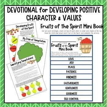 Fruits of the Spirit Devotional by The Nifty Thrifty Teacher | TpT