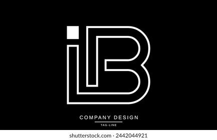 Ib Bi Abstract Letters Logo Monogram Stock Vector (Royalty Free) 2442044921 | Shutterstock