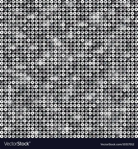 Background with shiny silver sequins Royalty Free Vector