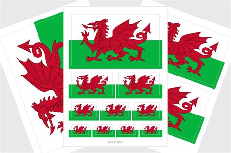 Wales Flag Sticker, Weatherproof Vinyl Welsh Flag Stickers - Etsy