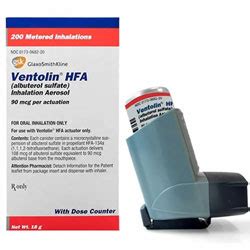 Ventolin HFA (albuterol sulfate) Inhaler - Heartland Vet Supply