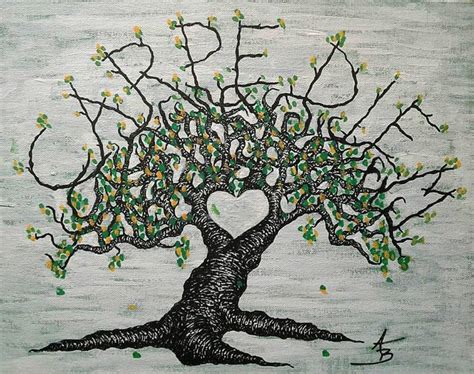 Carpe Diem Love Tree Drawing by Aaron Bombalicki | Saatchi Art