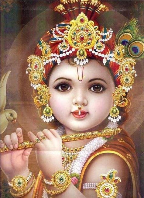 Baby Krishna plays a flute | Baby krishna, Krishna, Krishna art