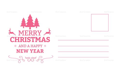 Happy Holidays Postcard Template in Adobe Photoshop