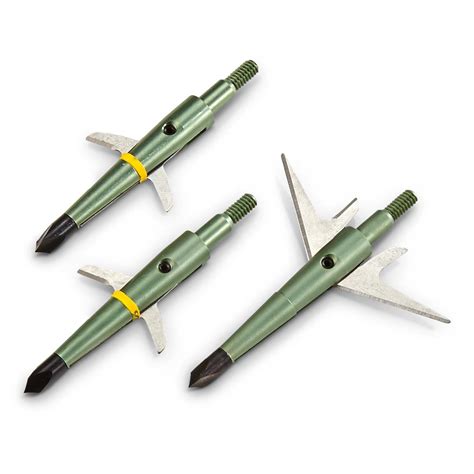 Swhacker 2" Broadheads, 100 Grain, 3 Pack - 660446, Broadheads & Points ...