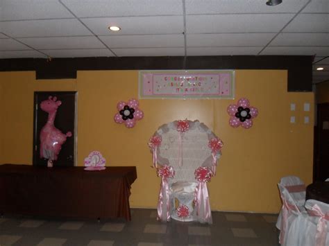 BABY SHOWER: BROWN, PINK AND WHITE - PARTY DECORATIONS BY TERESA