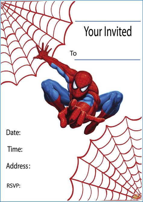 25 Best Ideas Personalized Spiderman Birthday Invitations - Home ...