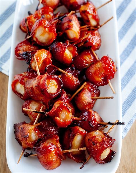 Bacon wrapped water chestnuts | Bacon appetizers, Bacon water chestnuts recipe, Chestnut recipes